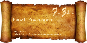Feszl Zsuzsanna névjegykártya